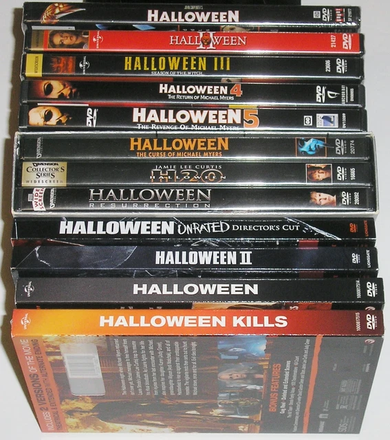 Horror DVD Lot - Halloween 12-Movie Collection Michael Myers (10 New, 2 Used)