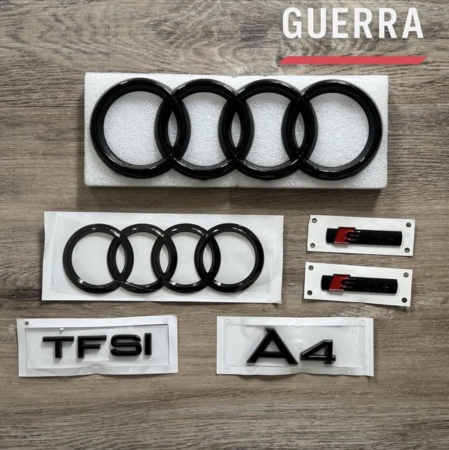 Genuine Audi Silver Chrome Rear Trunk Emblem Badge For A4/S4 2018–2020 – Self-Adhesive
