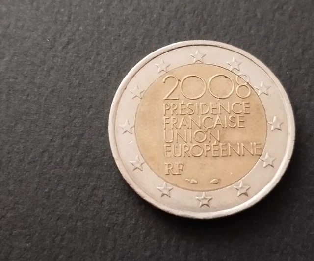 Valeur Piece De 2 Euros 2008 Presidence Francaise Union Europeenne PIÈCE DE 2 euros commémorative PRESIDENCE FRANCAISE UNION EUROPEENNE