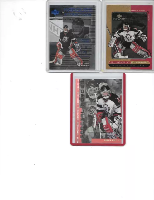 Dominik Hasek -03 Card Lot -Great Deal For The Dominik Hasek Fan- See Scan