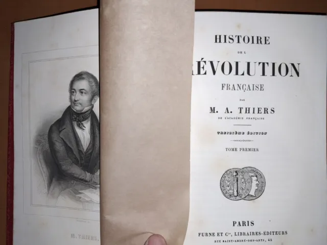 histoire de la révolution française M.A. THIERS 10 tomes 1864