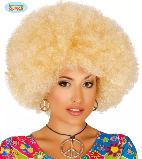 1960s 1970s Jumbo Afro Fancy Dress Wig Blonde Disco afro 1980s wig fg 3