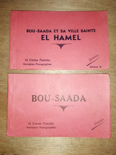 ALGERIE BOU-SAÂDA lot de 2 carnets de 10 cartes postales anciennes CPA