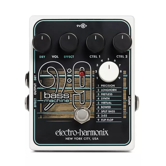 EHX Electro Harmonix BASS9 Bass Machine Guitar Effects Pedal