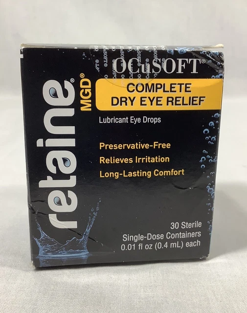 OCUSOFT RETAINE MGD Complete Dry Eye Relief Lubricant Drops 30 Count