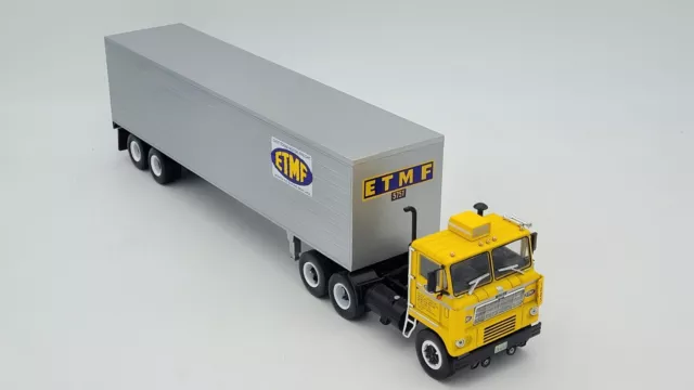 Camion Americain N°45 White 7400 Semi-Remorque Fourgon Etmf 1970 Ixo Altaya 1/43