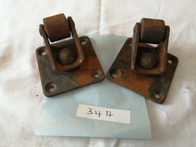 Vintage Pair Furniture Casters