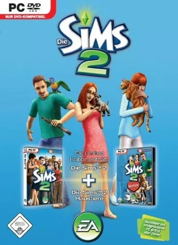 Die Sims 2 Jeu Complet + Haustiere Extension Edition PC Dvd-Rom Jeu Jeux Neuf