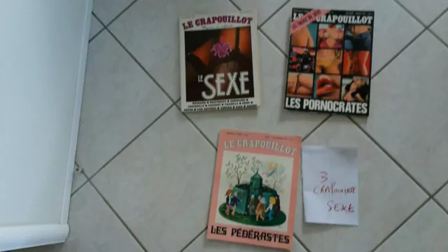 lot 3 magazines-Le Crapouillot -hors-série  special  Sexe-1970/1983-revue!