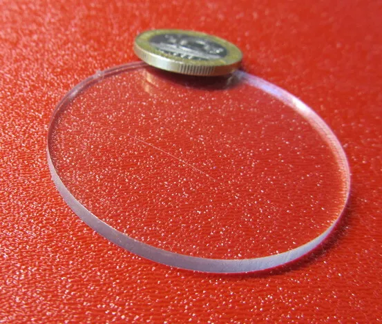 1/8" (.118") Thick x 2.00" Diameter Acrylic Circle Disc Clear 50 Pcs
