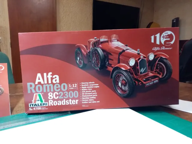 ALFA ROMEO 8C/2300 1931-1933 KIT 1:12 Italeri Kit Auto Die Cast Modellino