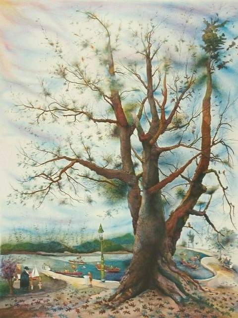 AMERICAN SEYMOUR ROSENTHAL Sd ORIGINAL LIMITED EDITION LITHOGRAPH "IN THE PARK"