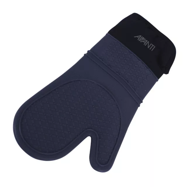 100% Genuine! AVANTI Silicone Oven Glove Charcoal! RRP $24.95!