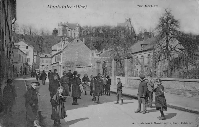 CPA 60 MONTATAIRE RUE MERTIAN (cpa émail