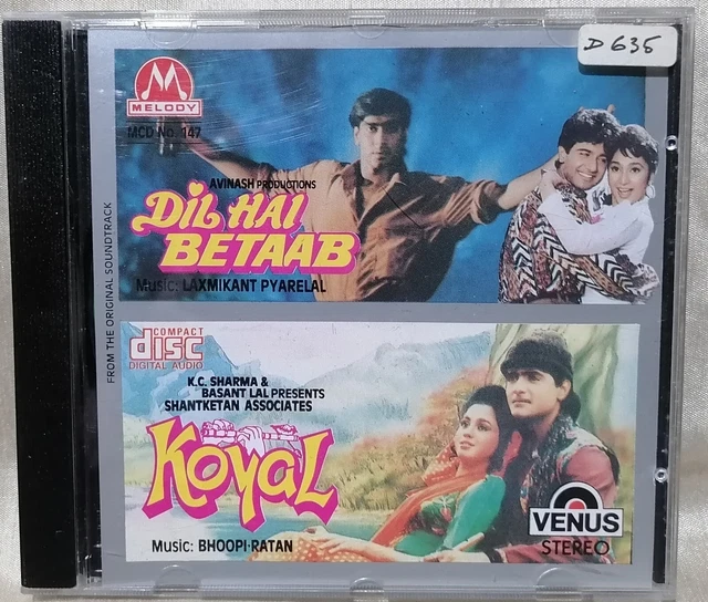 DIL HAI BETAAB KOYAL BOLLYWOOD ~CD MUSIC BY Laxmikant Pyarelal