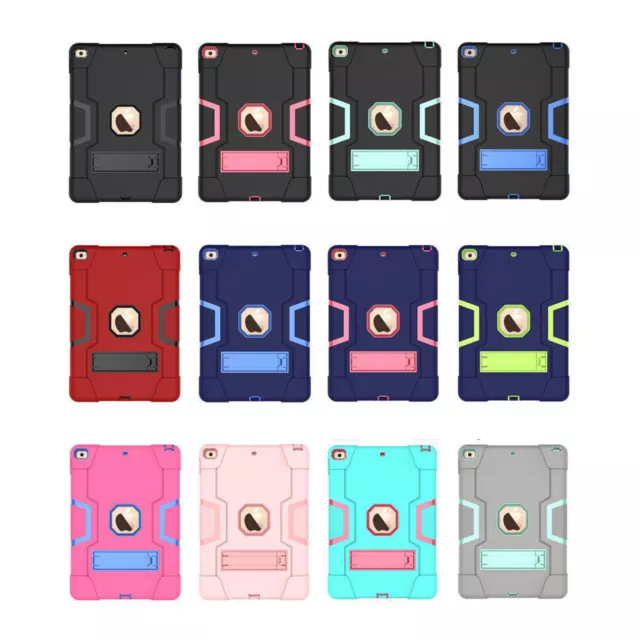 For iPad 9/8/7/6/5th Gen Air 4 5 Mini 6 Pro 11 12.9 Shockproof Stand Case Cover