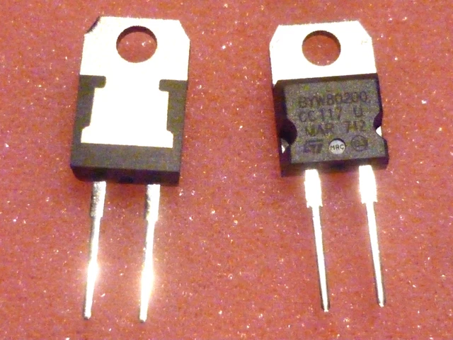 Transistors BYW80200 (BYW80-200) TO-220 - Lot De 5 Pièces - 8
