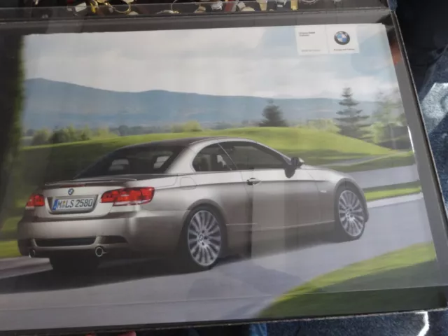 Original Händler Plakat Poster BMW 3er gerollt 84/59cm unbenutzt