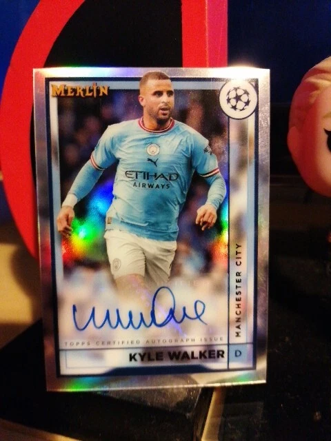 2022-23 TOPPS MERLIN Chrome UCL Kyle Walker Autograph Auto Card 