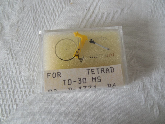 Diamant Zafira TETRAD 90 Pour Platine Vinyle – Aiguille Universelle Neuve
