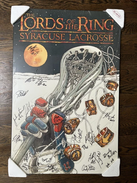 Syracuse lacrosse “The Lord of the Rings” Plak-IT poster (signed by the team)
