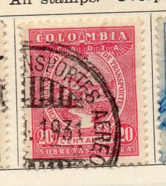 Colombia 1931 Early Issue Fine Used 20c. 113078