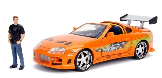 JADA TOYS 1/24 - Toyota Supra Orange - Fast & Furious - Métal/plastique - NEUVE