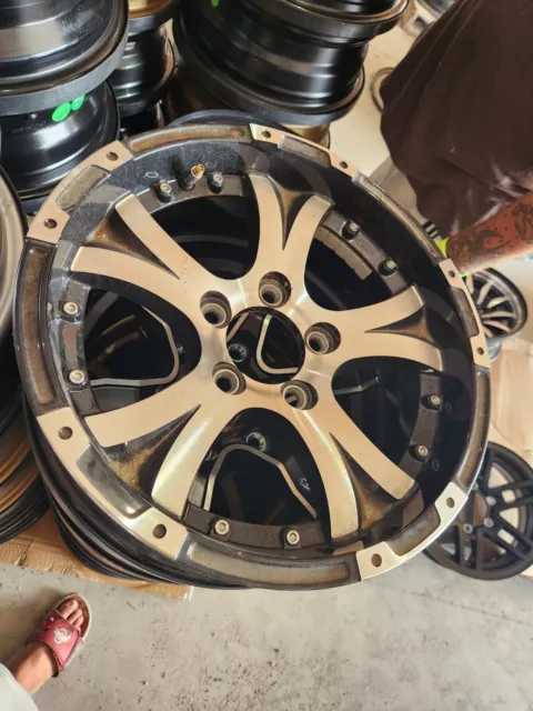 15" x  5" ALUMINUM TRAILER WHEEL 5-LUG ON 4.5 INCHES  -
