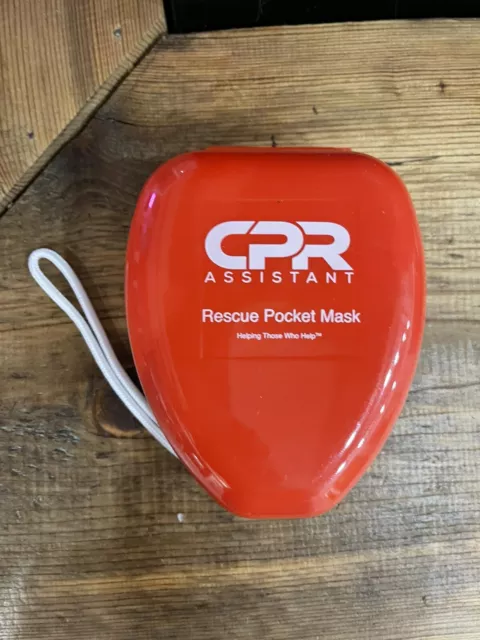 1 Pocket CPR mask in Hard Case - Mask w/O2 with Gloves