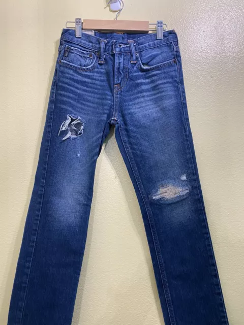 Abercrombie & Fitch Kids Skinny Jeans Girls Youth size 10 Distressed  a&f skinny