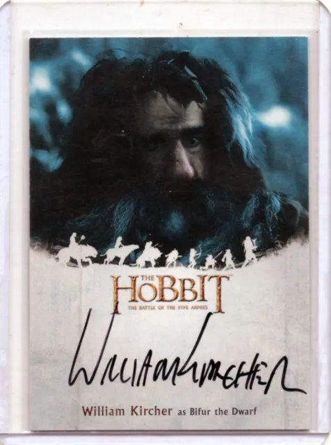 The Hobbit: The Battle of Five Armies, William Kircher (Bifur) Autograph Card