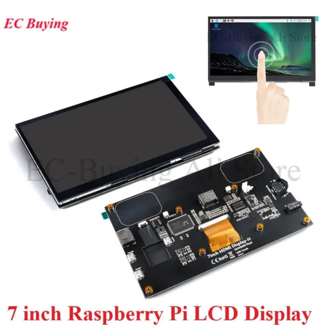 7" HDMI LCD Display Module Touch Screen 1024X600 IPS HD for Raspberry Pi 3B+/4B