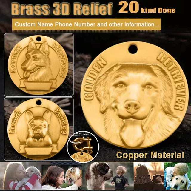 DOG TAG PERSONALISED ID Tags for Custom Engraved Small Medium L Pet