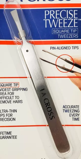 New LA CROSS Sally Hansen PRECISE TWEEZE Square Tip TWEEZERS - 71970 **RARE 2