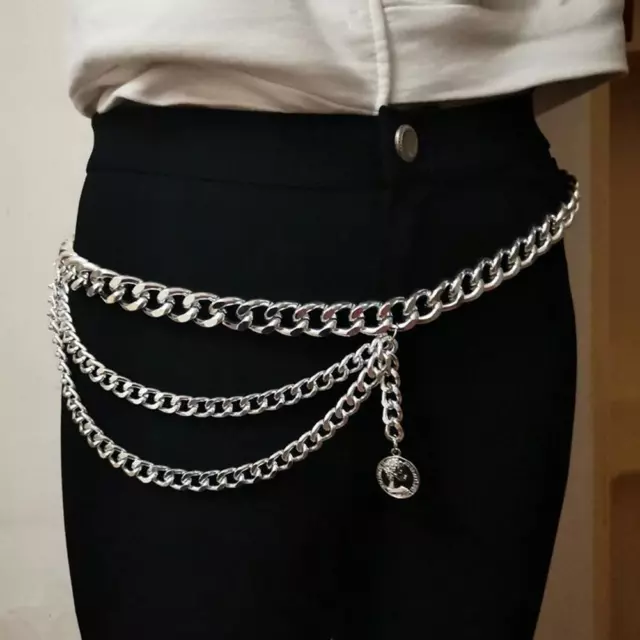 Pants Chains Multi-Layer Star Charm Jean Chains Accessory Hip Hop Pocket Punk Goth Wallet Chain Trousers Chain For Women Alloy
