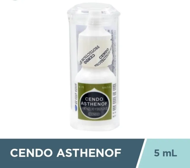 3x Cendo Asthenof, Oxymetazoline HCI (Relief Irritation and Redness Eyes) - 5ml