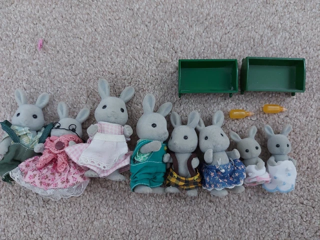 Sylvanian families grey rabbit 2025 family