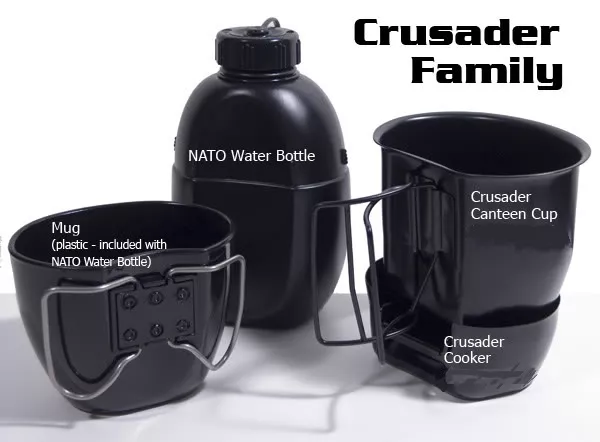 BCB CRUSADER MUG & COOKER / STOVE BRITISH ARMY STAINLESS STEEL / 58 Water Bottle