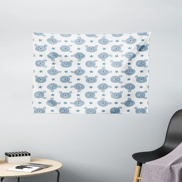 Ancienne Tapisserie Murale Ours Polaire ALASKA – Made In Italy – 75x48 Pouces (190x122 Cm)