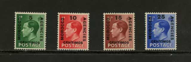 H371  Great Britian/Morocco  1937  Edward VIII   OVERPRINTED  4v.     MNH