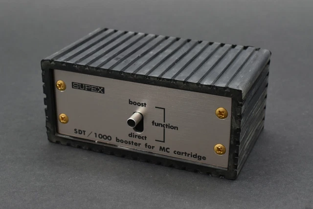 SUPEX SDT-1000 MC Cartridge Step Up Transformer /Booster (Japan