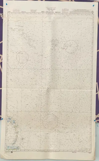 Admiralty 4407 North Atlantic Ocean Trinidad-The Mid-Atlantic Ridge Vintage Map