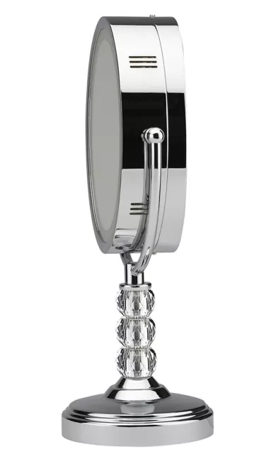 Conair Double-Side Lighted Mirror Crystal stem Polish Chrome Incandescent 1x/7x 2