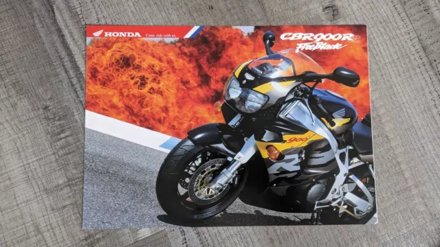 Honda CBR900RR Fireblade Sales Brochure Leaflet #DEEP