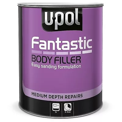 1x U-POL Fantastic Lightweight Body Polyester Filler 3 LTR Inc Hardener BEST