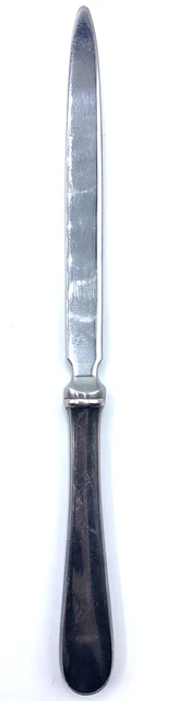 Kirk Stieff Sterling Silver Handle Letter Opener 7.75" Stainless