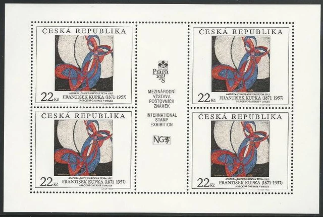 Tschechische Republik aus 1998 ** postfrisch Kleinbogen MiNr.190-191 - Gemälde!