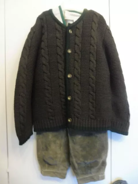 Alta Qualità Set Costume Tradizionale, Ragazzi, Pantaloni, Camicia, Maglia, Tgl