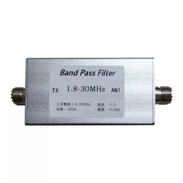 1.8-30MHz Band Pass Filter BPF Bandpass Filter Anti-interference Suppress Clutte