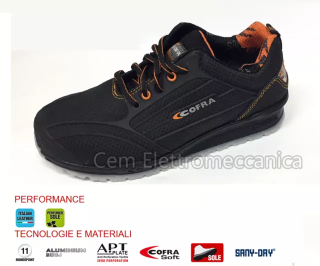 SCARPA ANTINFORTUNISTICA COFRA da lavoro CREGAN S3 SRC Running TG